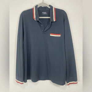 UNTUCKit Long Sleeve Polo Quarter Button Up Pullover Marshall Top Men’s XL